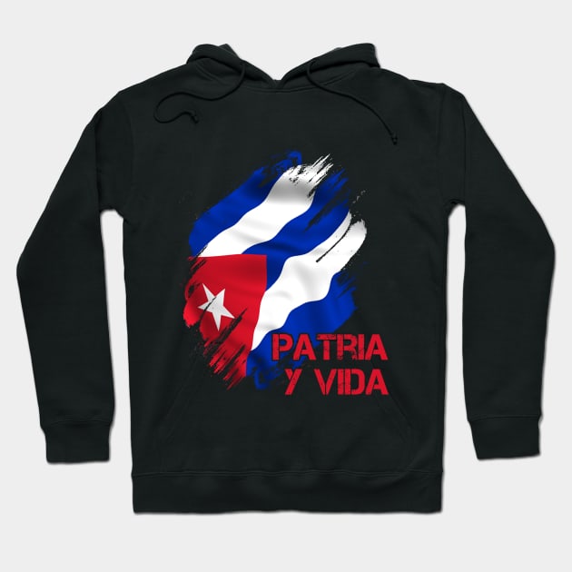 Patria Y Vida T-shirt Hoodie by Javacustoms